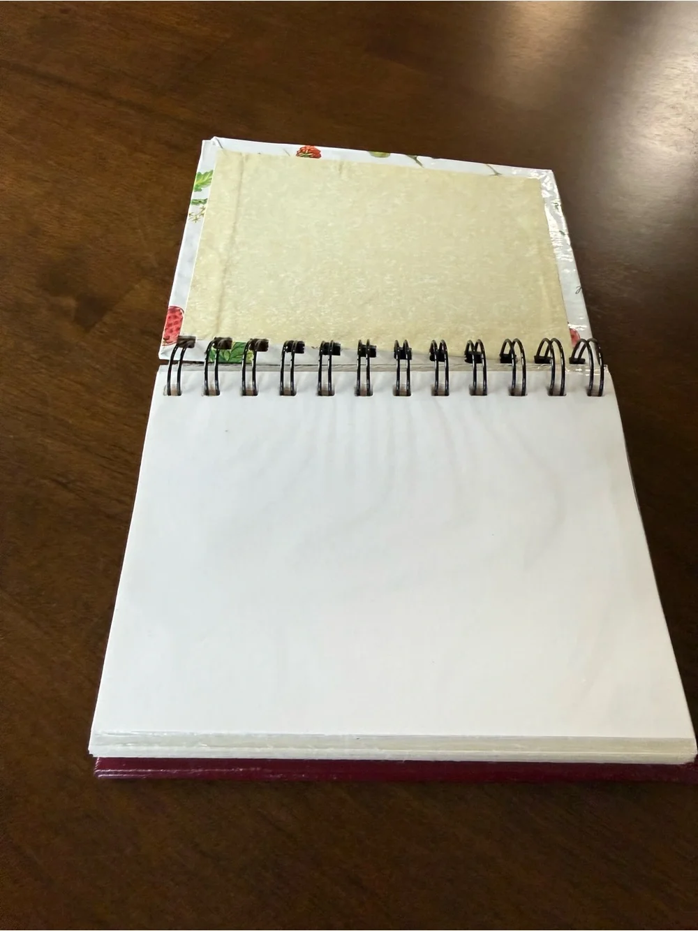 Botanical Fruit & Herb Spiral Recipe Organizer Book